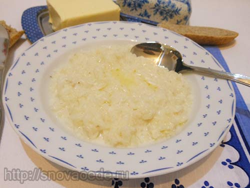 Вкусная молочная рисовая каша в мультиварке