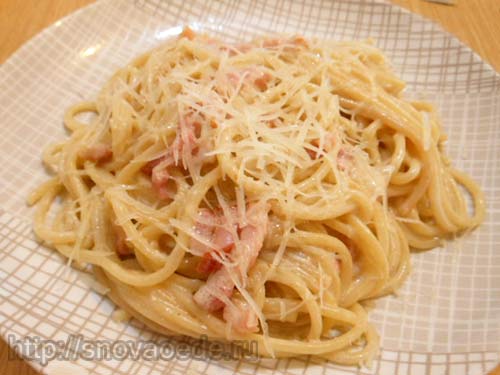 Как готовить спагетти карбонара