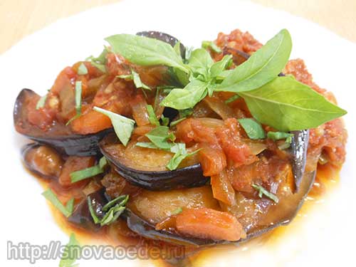 Рецепт тушеных баклажанов с овощами