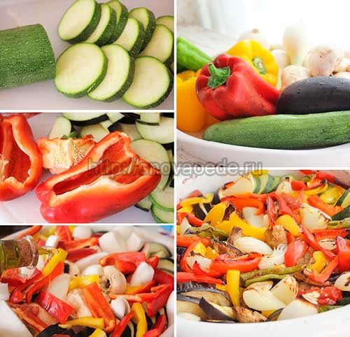 Тушеные овощи в духовке